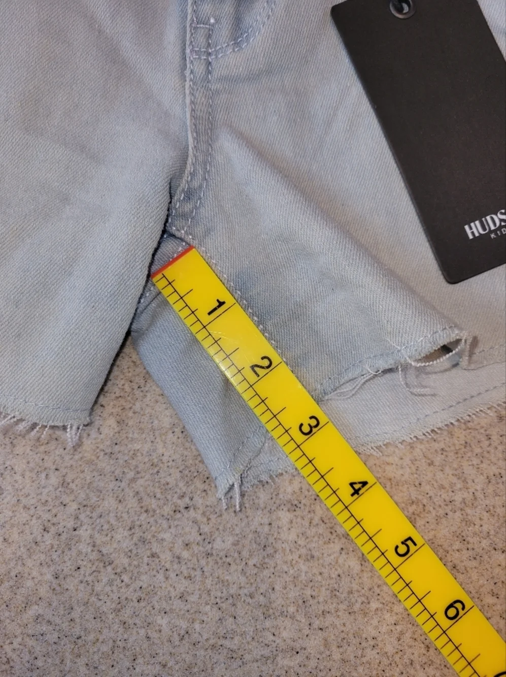 Hudson Jeans Yemisi Cut Off Denim Shorts Light Blue Size 16 Kids/Youth NWT